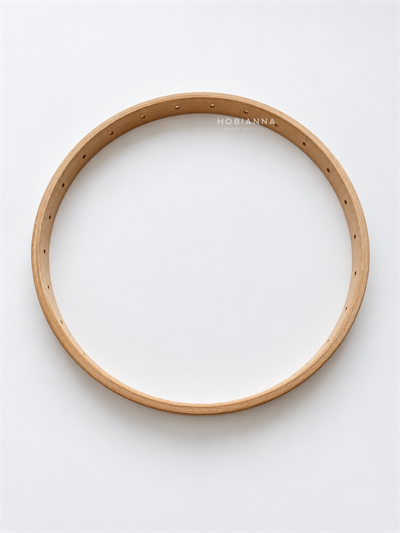 Nurge Ahşap Delikli Dokuma Kasnağı (Çap: 22 cm)