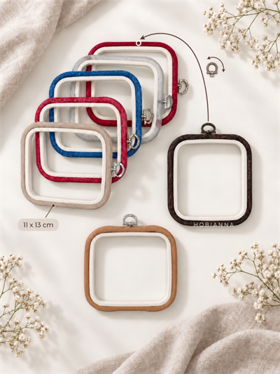 Квадратные пластиковые пяльцы-рамка Nurge № 1 (11x13 см)