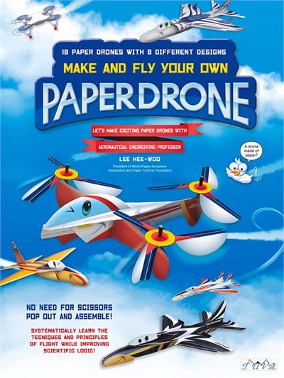 Paper Drone Kağıt Uçak Yapma Kitabı (İngilizce)