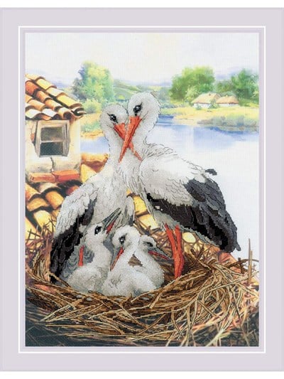 Riolis Cross Stitch Kit - PT-0088 Stork Family