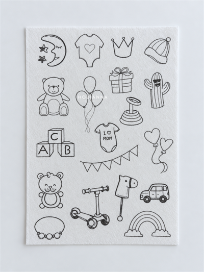 Water Soluble Adhesive Interfacing - Bear & Baby