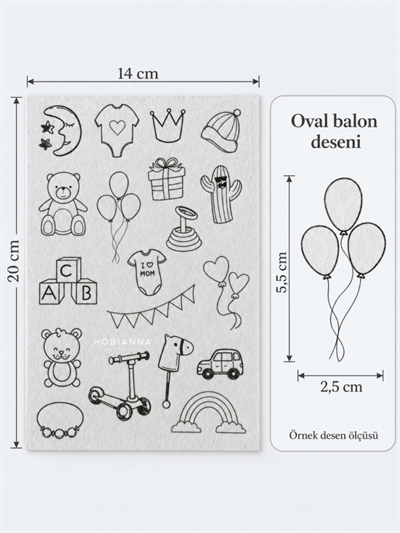 Water Soluble Adhesive Interfacing - Bear & Baby