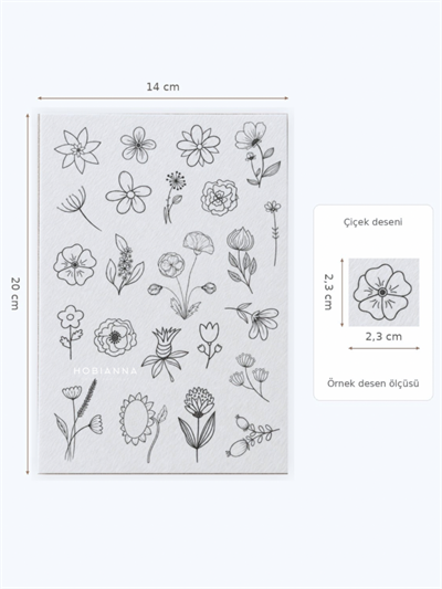 Water Soluble Adhesive Interfacing - Botanik & Flowers