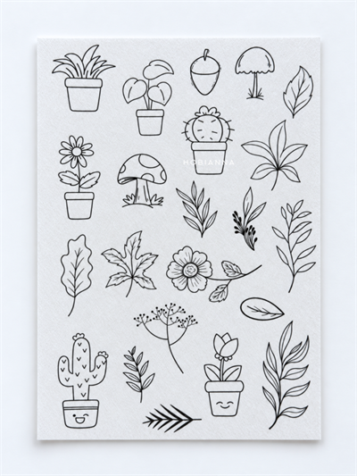 Water Soluble Adhesive Interfacing - Safari & Forest