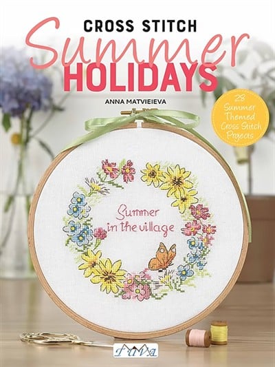 Summer Holidays Cross Stitch Kanaviçe Kitabı (İngilizce)