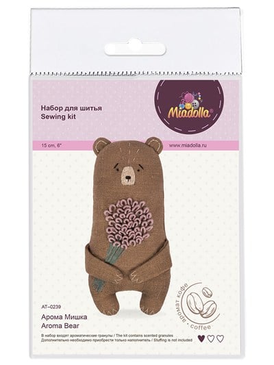 Textile Toy Kit - Brown Bear (Lavender Scented)