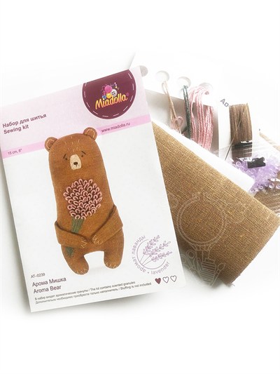 Textile Toy Kit - Brown Bear (Lavender Scented)