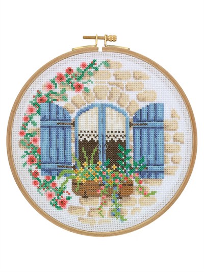 Tuva Wooden with Hoop Cross Stitch Kit 18,5cm - CCS10