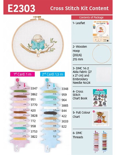 Tuva Kanaviçe Kiti 23cm - E2303