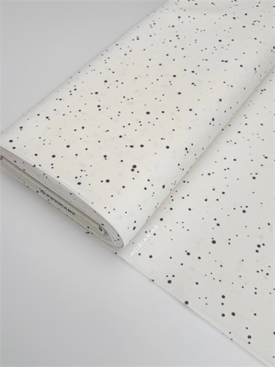 Zweigart  Lugana - 3835-1329, En:140cm, 25Ct - Splash Beyaz - Gri Noktalı