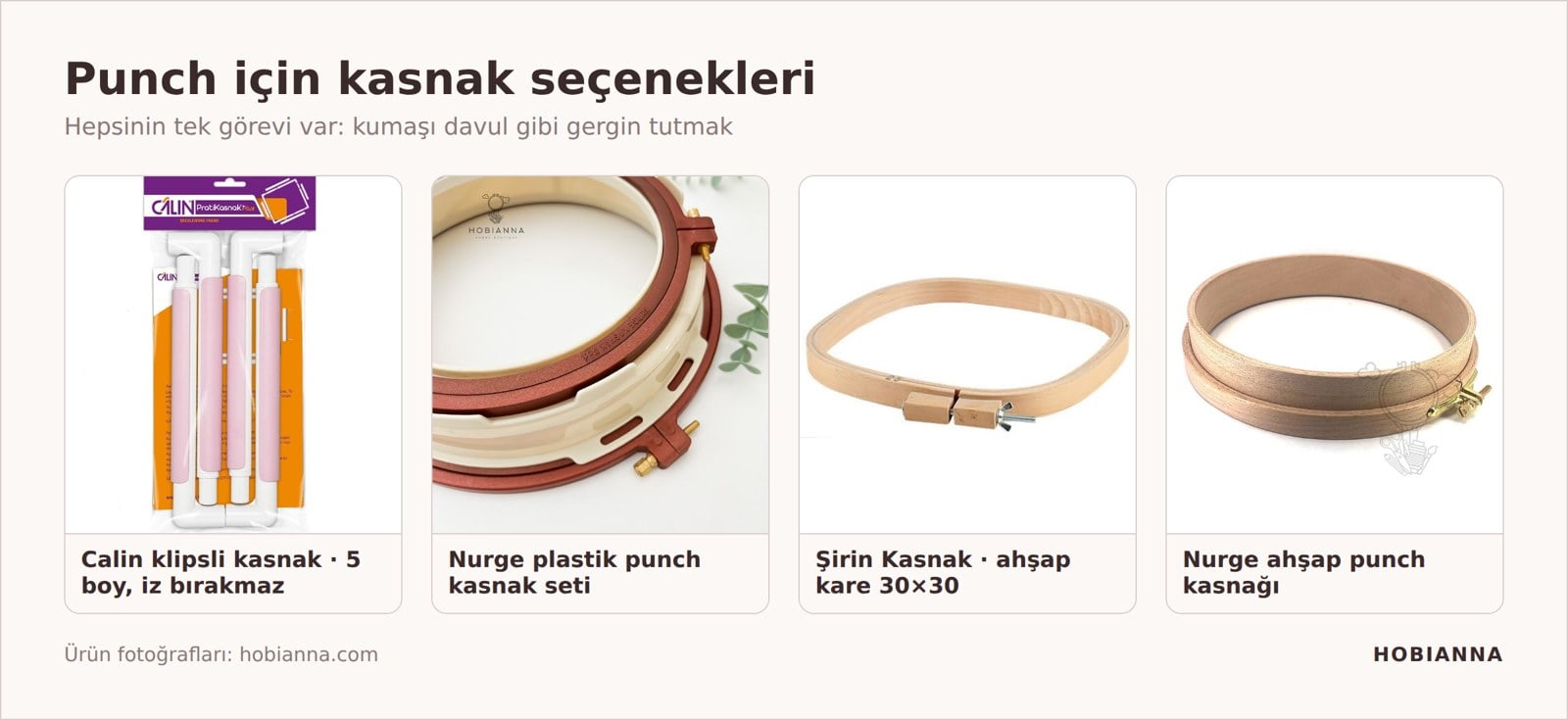 Punch için kasnak seçenekleri