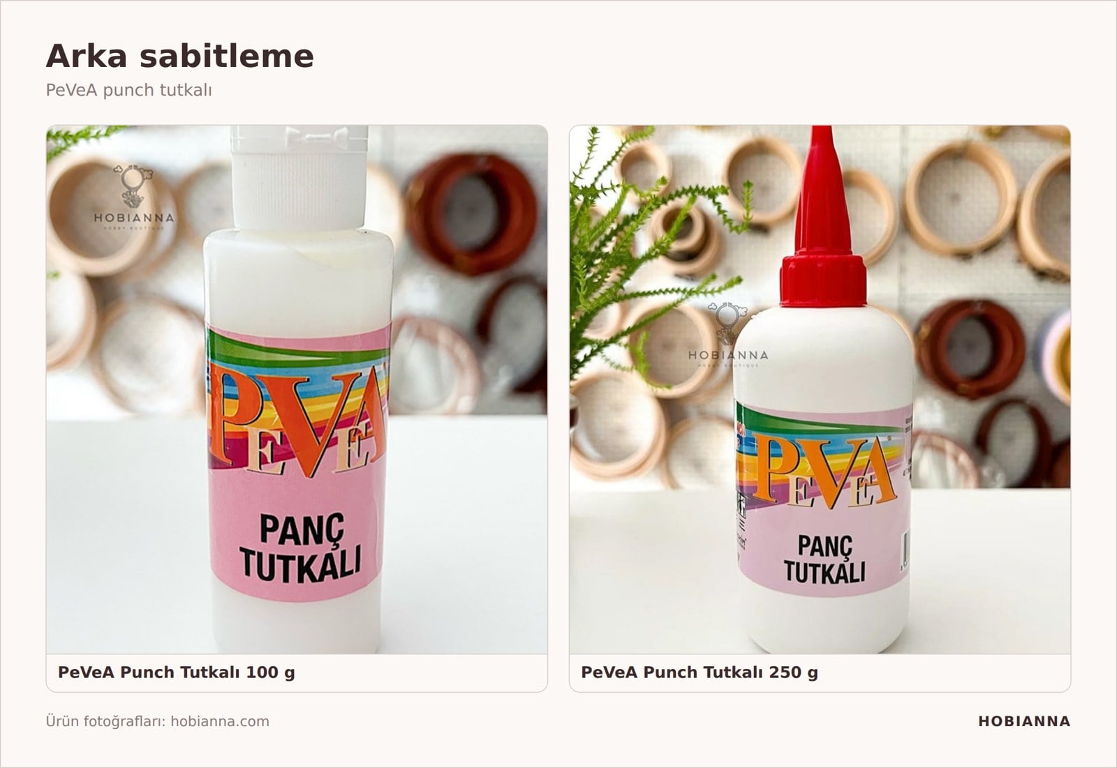 PeVeA punch tutkalı ile arka sabitleme