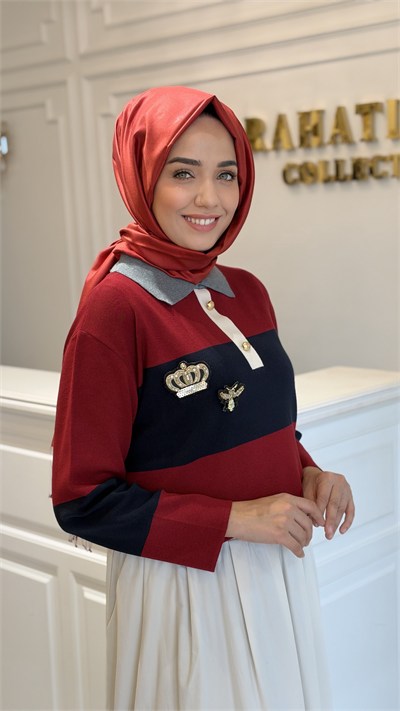 GHISA 4466 TUNİK BORDO