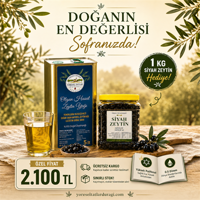 ZEYTİNYAĞI + 1 KG ZEYTİN HEDİYE 