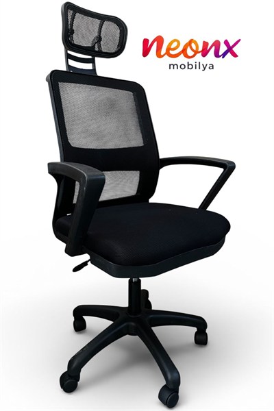 Neonx Belinay Başlıklı Çalışma Koltuğu Plastik Ayaklı 