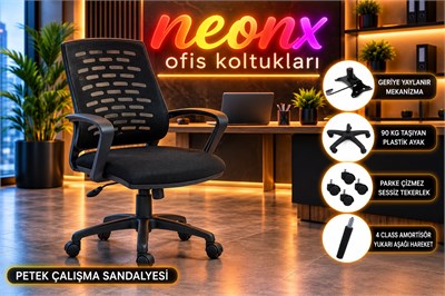 Polen Çalışma Sandalyesi–Siyah Döşemeli,Şıkve ErgonomikTasarım