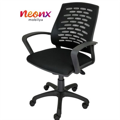 PolenÇalışmaSandalyesi–SiyahDöşemeli,ŞıkveErgonomikTasarım