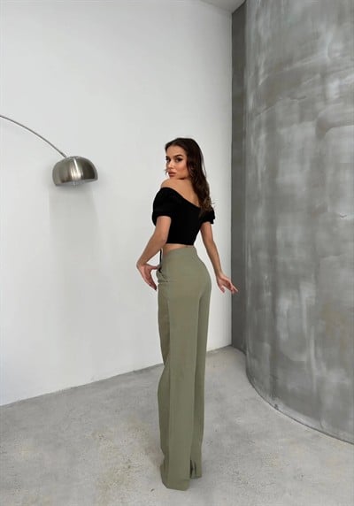 MADONNA YAKA BEL BAĞCIKLI BLUZ SİYAH