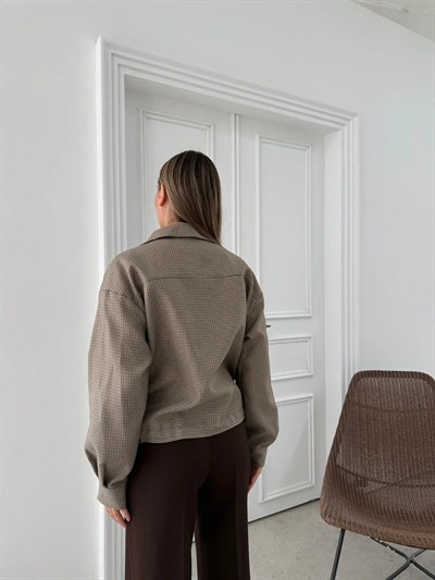 PİTİKARE DESENLİ ASTARLI MONT