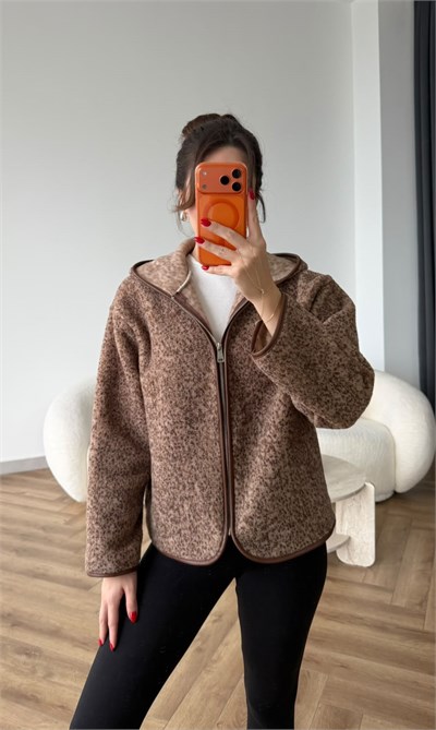 Kapişonlu Teddy Mont Kahve 2514