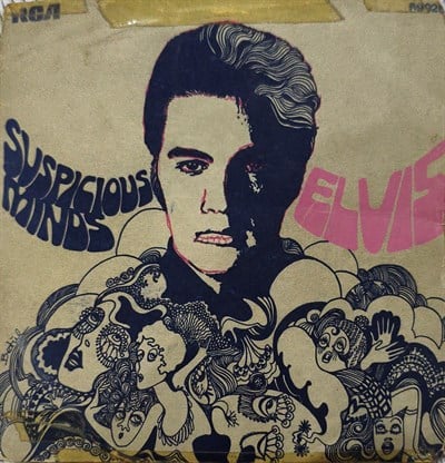 Elvis Presley – Suspicious Minds 45 LİK PLAK 