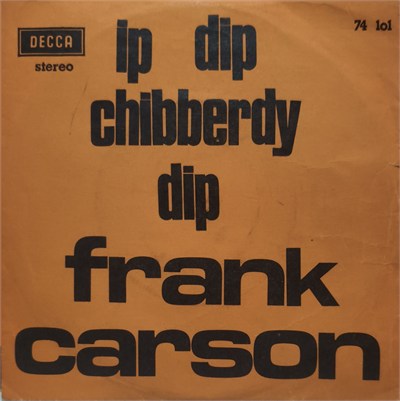 Frank Carson İp dip chibberdy dip 45 LİK PLAK 