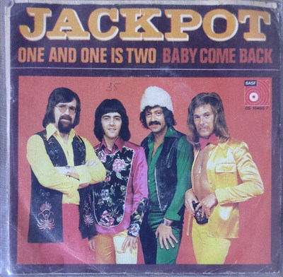 Jackpot – One And One Is Two / Baby Come Back 45 LİK PLAK 
