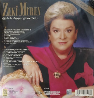 Zeki Müren Gözlerin doğuyor gecelerime LP PLAK