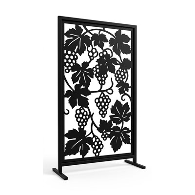 Ayaklı Dekoratif Paravan Panel – Üzüm Asması Desen