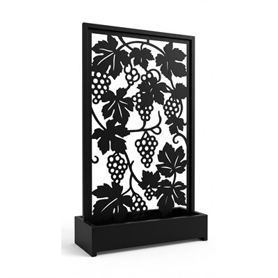 Üzüm Asması Desenli Saksılı Dekoratif Panel