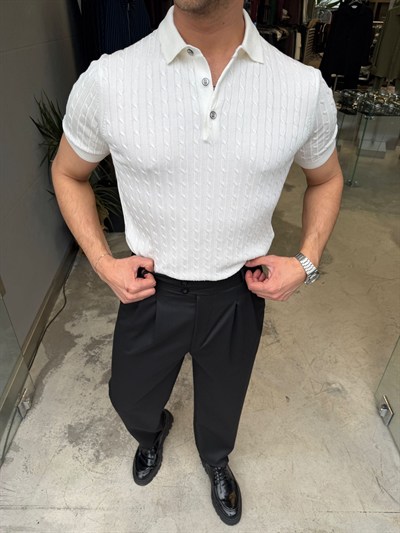  Ekru Pamuk Örgü Triko -RT2601