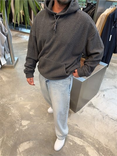 Antrasit TP Peluş Sweat 