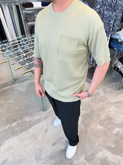 Bej M Waffle T-Shirt 