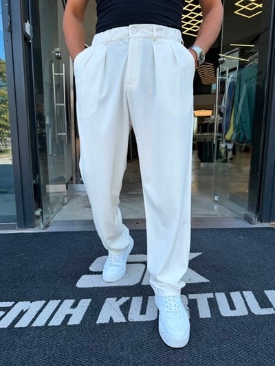 Beyaz Baggy Pantolon WE5011