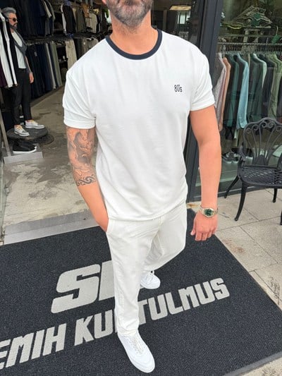 Beyaz SPF 80s T-Shirt