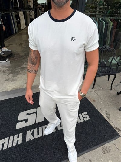 Beyaz SPF 80s T-Shirt