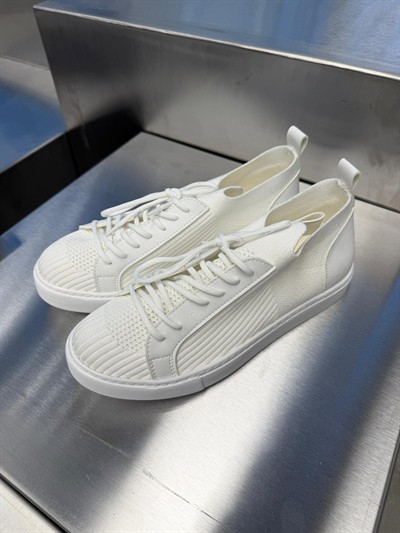 Beyaz Triko Ayakkabı