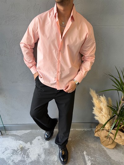 Lila Darcon PoliPamuk Gömlek -R4012