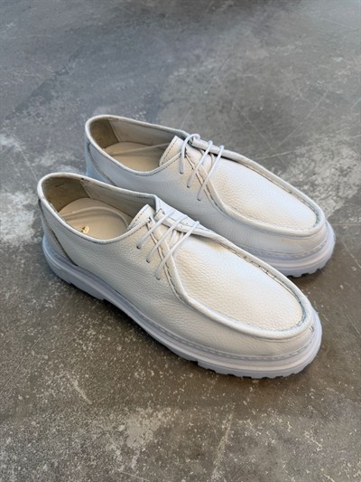 Full Deri Beyaz Ayakkabı