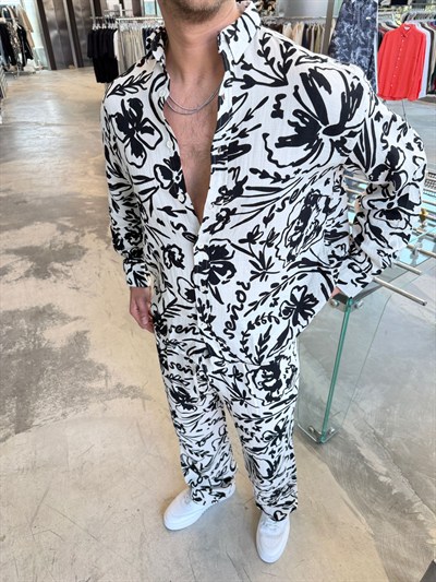 GG Müslin Kumaş Desenli Takım 