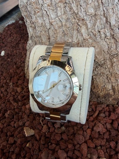 GOLD DETAYLI LUX ÇELİK KORDON SAAT