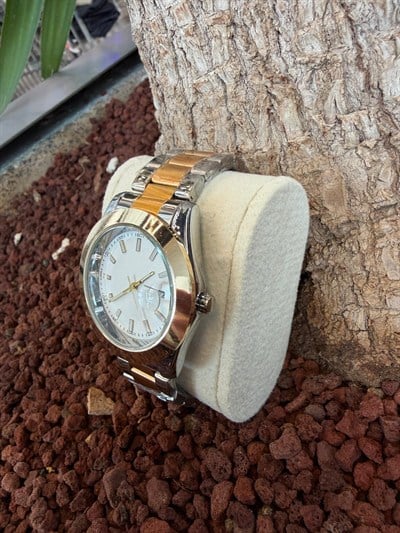 GOLD DETAYLI LUX ÇELİK KORDON SAAT