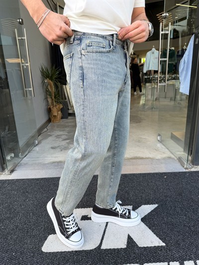 GR5101 Antik Yıkama Boyfriend Pantolon