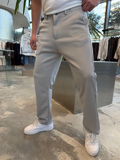 Gri Petek Örme Regular Kalıp