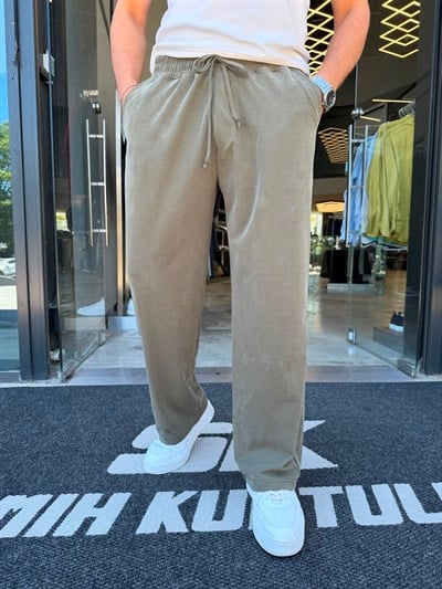 Haki Cupra Kumaş Baggy Eşofman