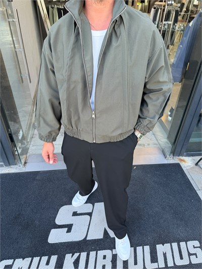 Haki Körüklü Gabardin Ceket RT151