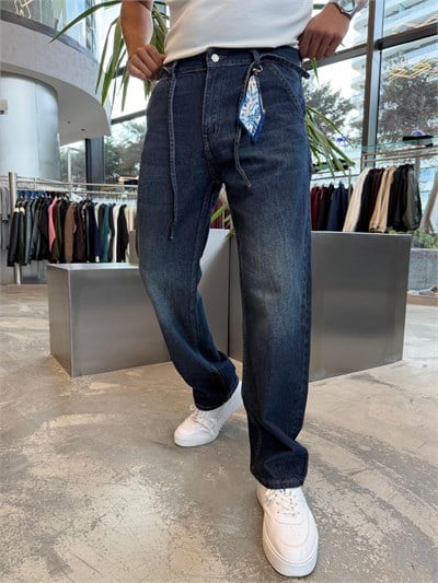 İp Detaylı Regular Kot Pantolon W4011