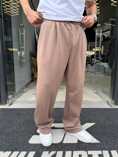 Kahverengi Double Face Kumaş Eşofman BRR40-209