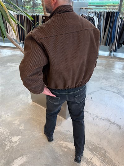 Kahverengi Kadife Bomber Mont SN4587