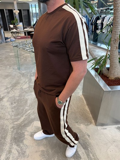 Kahverengi SNZ Hasır Şeritli Takım